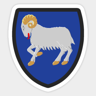 Coat of arms of the Faroe Islands Sticker